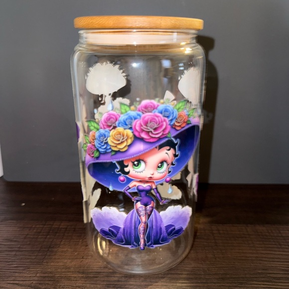 Homemaid Other - Colorful Cartoon Character Glass Cup